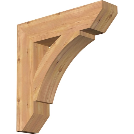 Ekena Millwork Thorton Slat Smooth Bracket, Western Red Cedar, 5 1/2"W x 26"D x 26"H BKT06X26X26THR06SWR